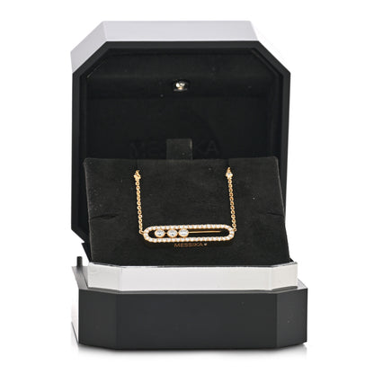 Messika 18K Yellow Gold Diamond Large Move Classic Pave Necklace 5 of 5
