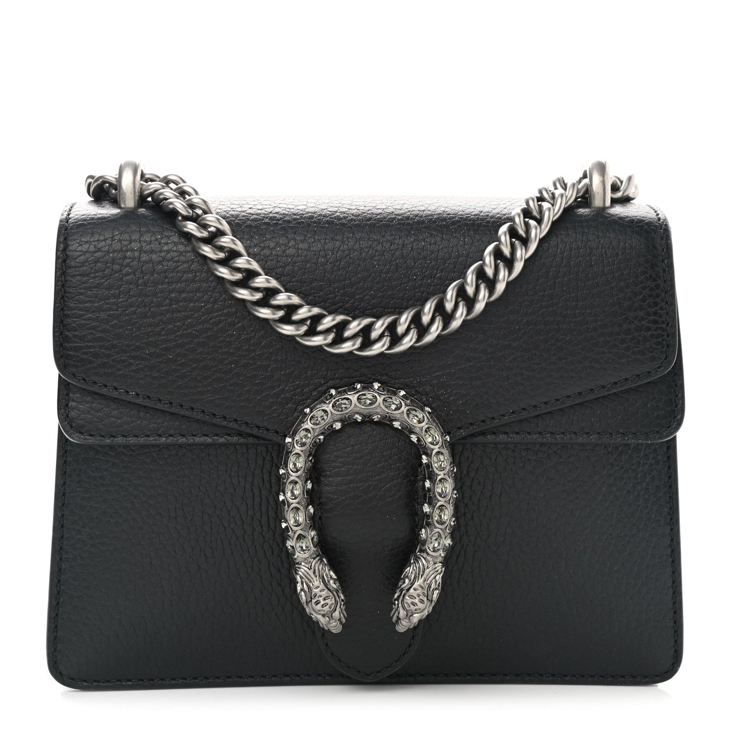 Gucci Calfskin Mini Dionysus Shoulder Bag Black 1 of 12