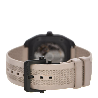 Hermes Titanium Rubber 39mm H08 Special Edition Automatic Watch Taupe 3 of 6
