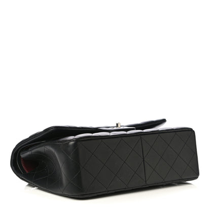Chanel Lambskin Quilted Jumbo Double Flap Black 3 of 22