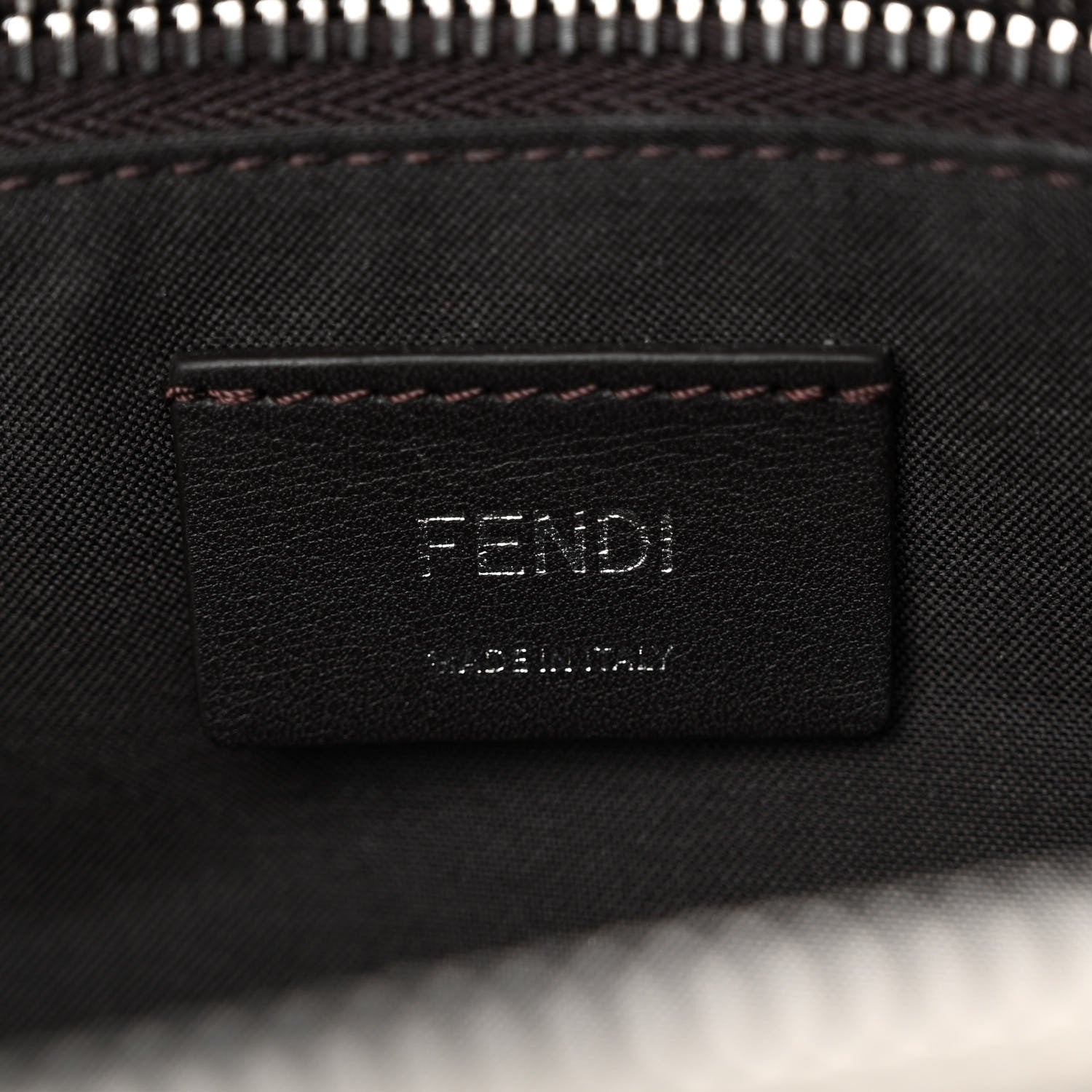 Fendi Vitello King Logo Embossed Medium By The Way Boston Bag White Ice 7 of 12