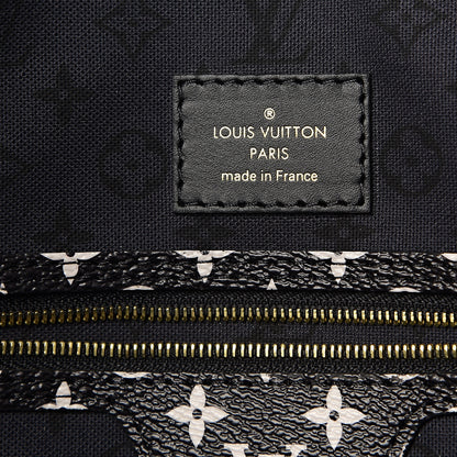 Louis Vuitton Monogram Giant Crafty Neverfull MM Creme Rouge Black 5 of 9