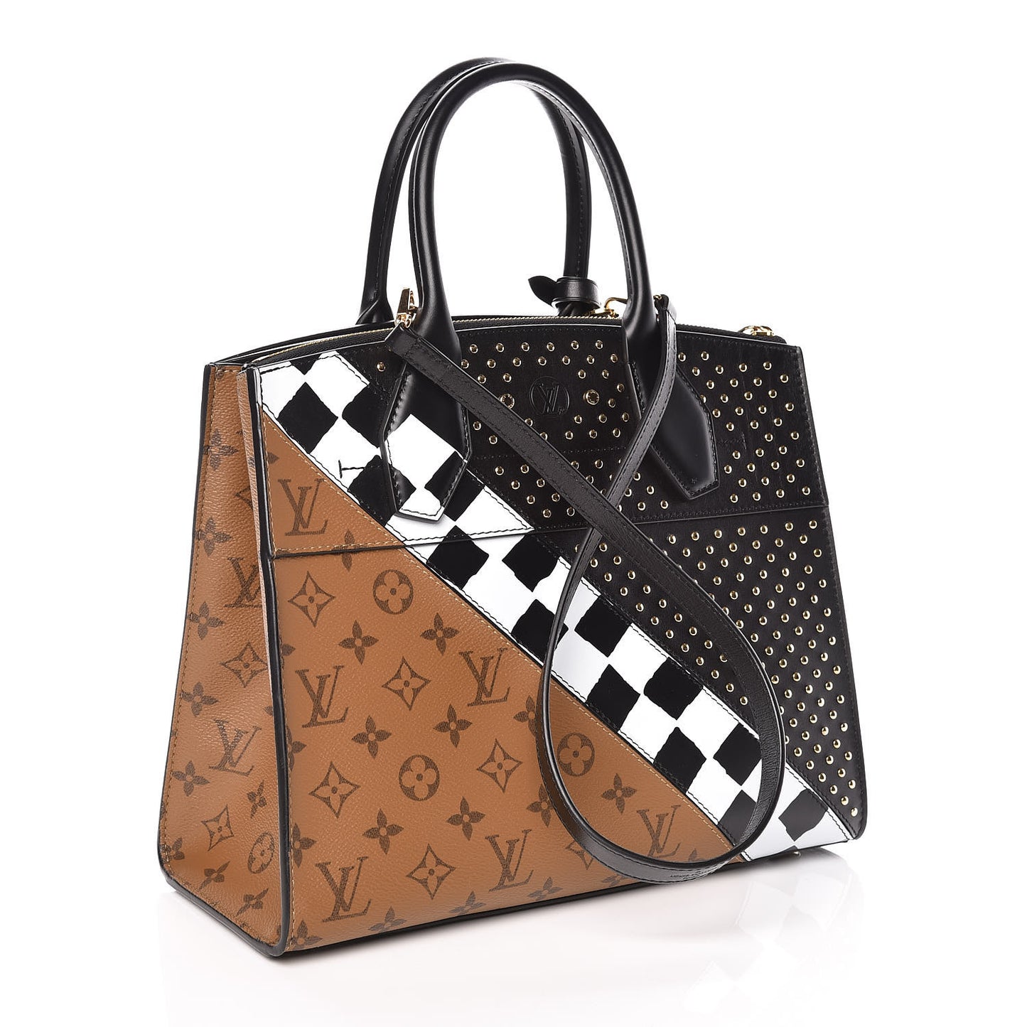 Calfskin Reverse Monogram City Steamer MM