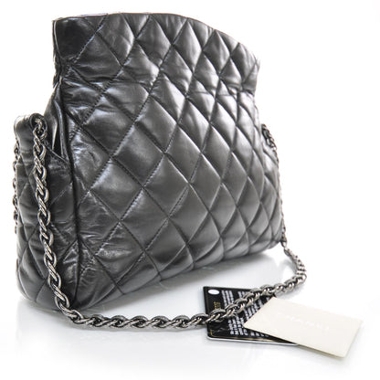 Chanel Lambskin Quilted Small Paris Moscou Red Square Bag Black 2 of 4