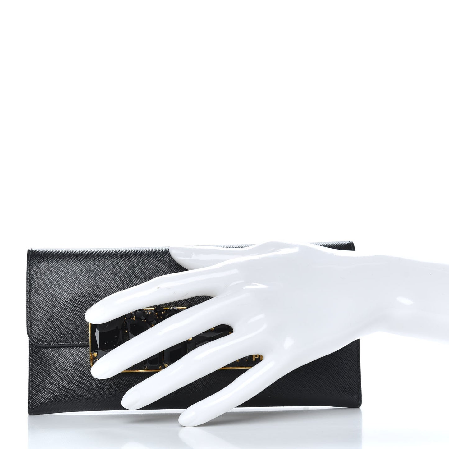 Saffiano Stones Continental Wallet Black