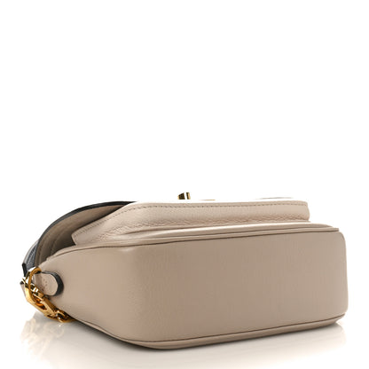 Louis Vuitton Grained Calfskin Lockme Tender Greige 4 of 10