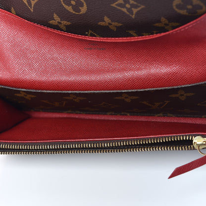 Louis Vuitton Monogram Emilie Wallet Red 5 of 11