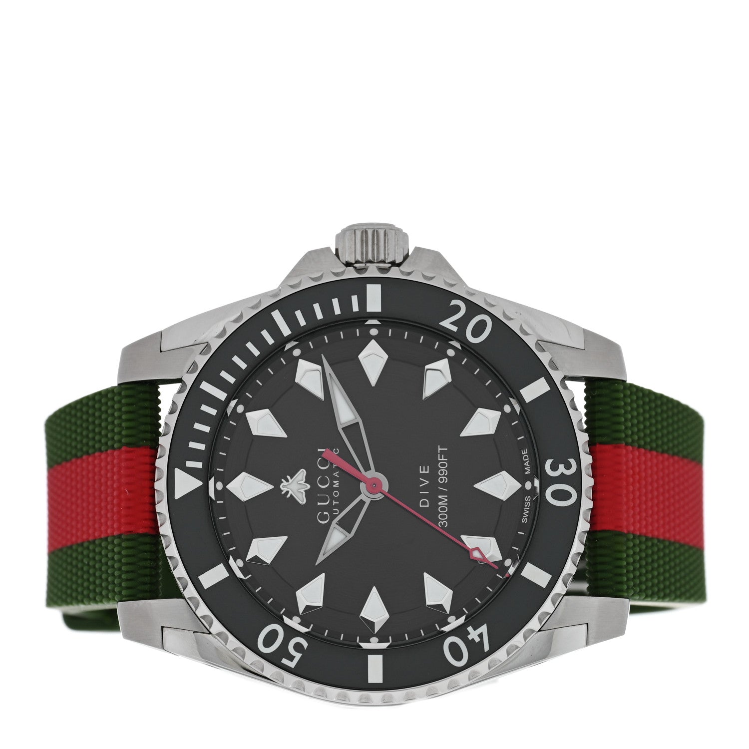 Gucci Stainless Steel Rubber 40mm Dive Automatic Watch Black 2 of 4