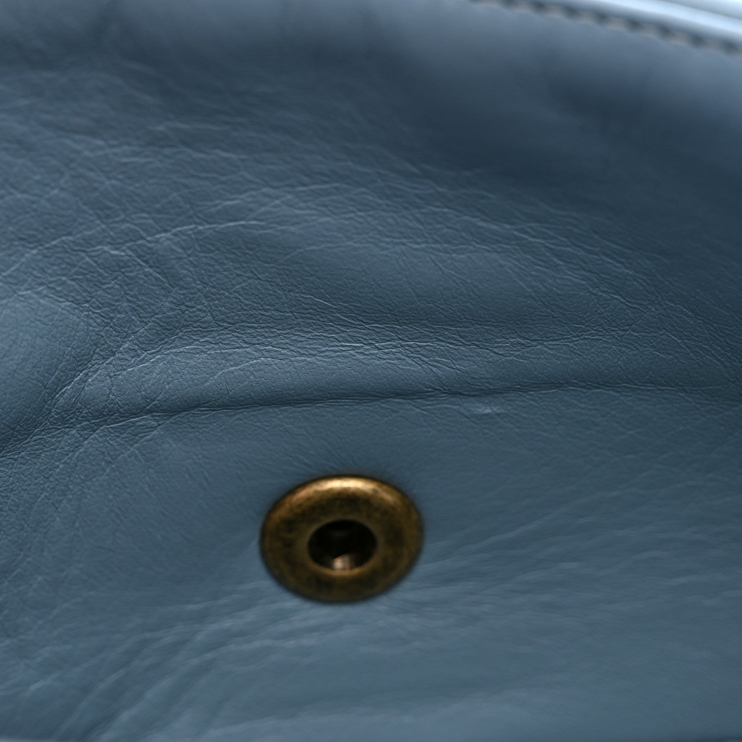 Chanel Snakeskin Lambskin Patchwork Small Flap Blue 11 of 14