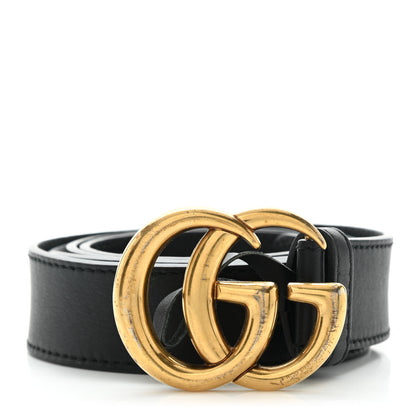 Gucci Calfskin Double G 30mm Belt 100 40 Black 1 of 5