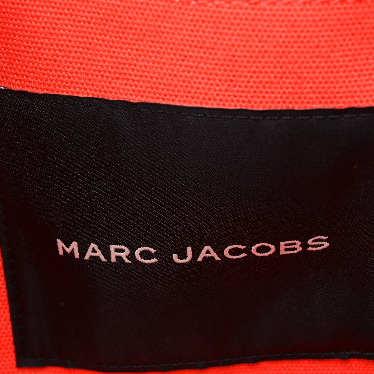 Marc Jacobs Cotton Canvas Medium The Traveler Tote Bag Electric Orange 6 of 9