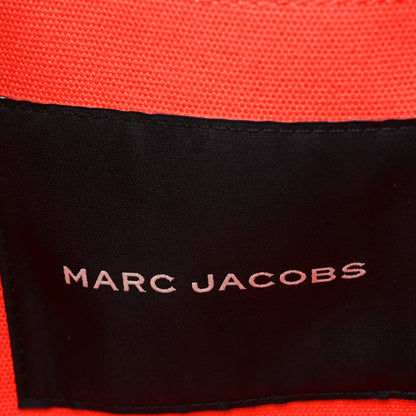 Marc Jacobs Cotton Canvas Medium The Traveler Tote Bag Electric Orange 6 of 9