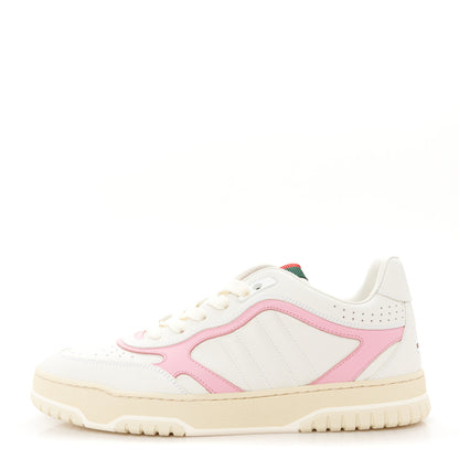 Gucci Calfskin Womens Re-Web Sneakers 39.5 White Pink 1 of 11