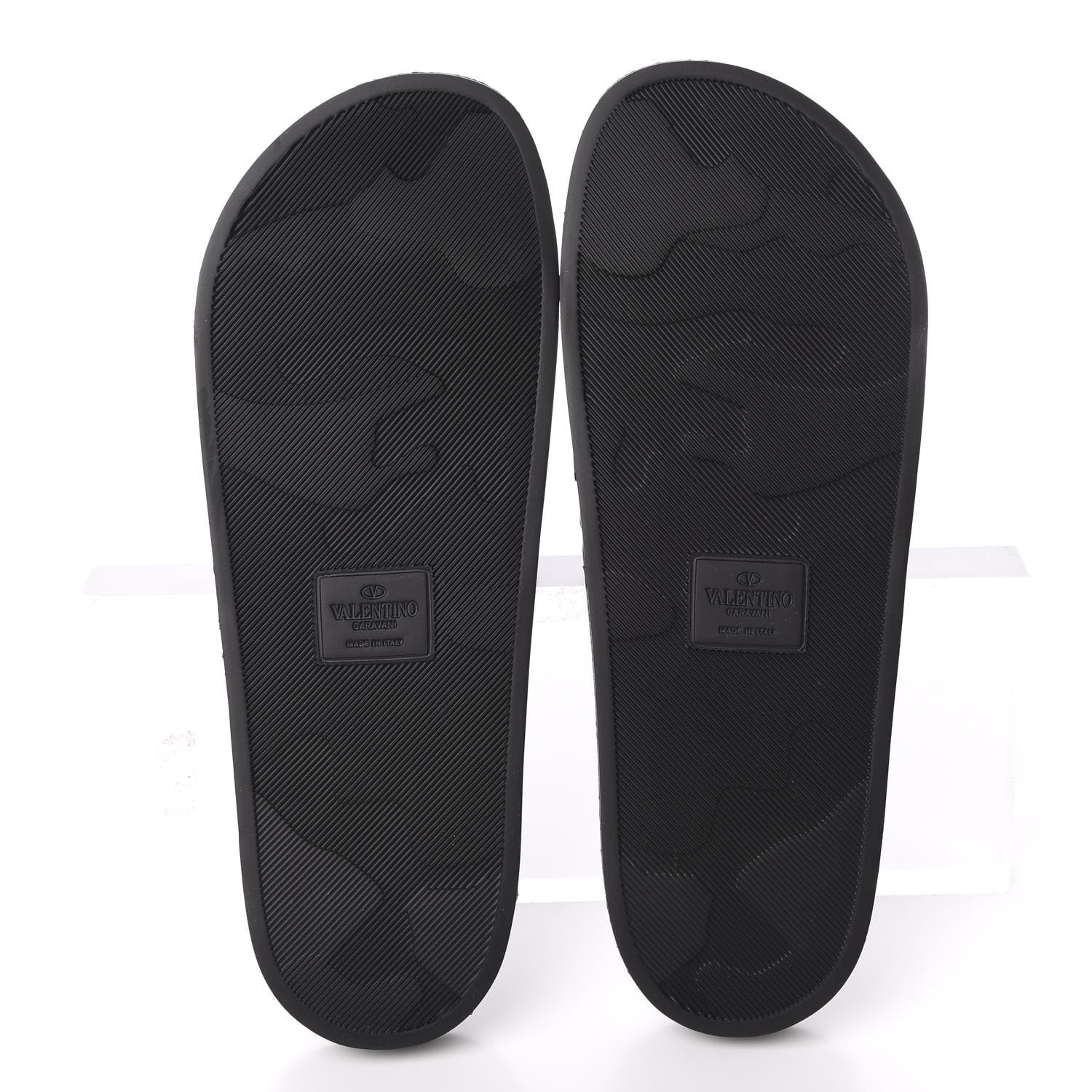 Valentino Garavani Rubber Mens VLTN Pool Slide Sandals 45 Black 6 of 10