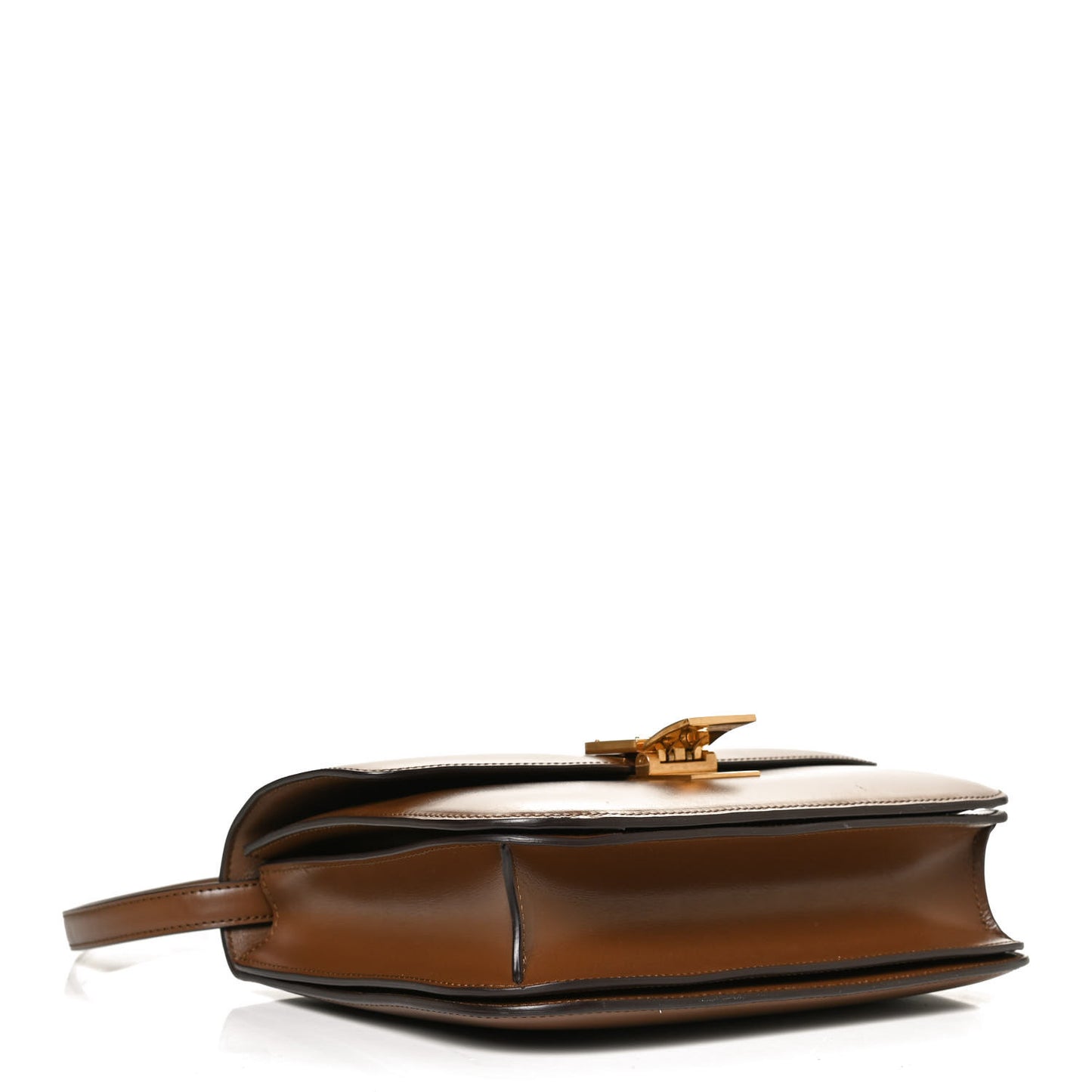 Box Calfskin Medium Classic Box Flap Bag Camel