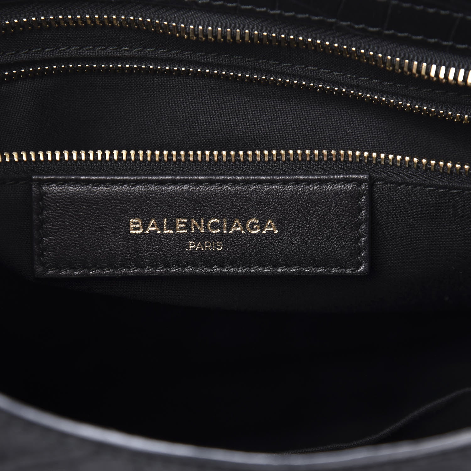 Balenciaga Calfskin Crocodile Embossed Classic Hardware City Black 7 of 11