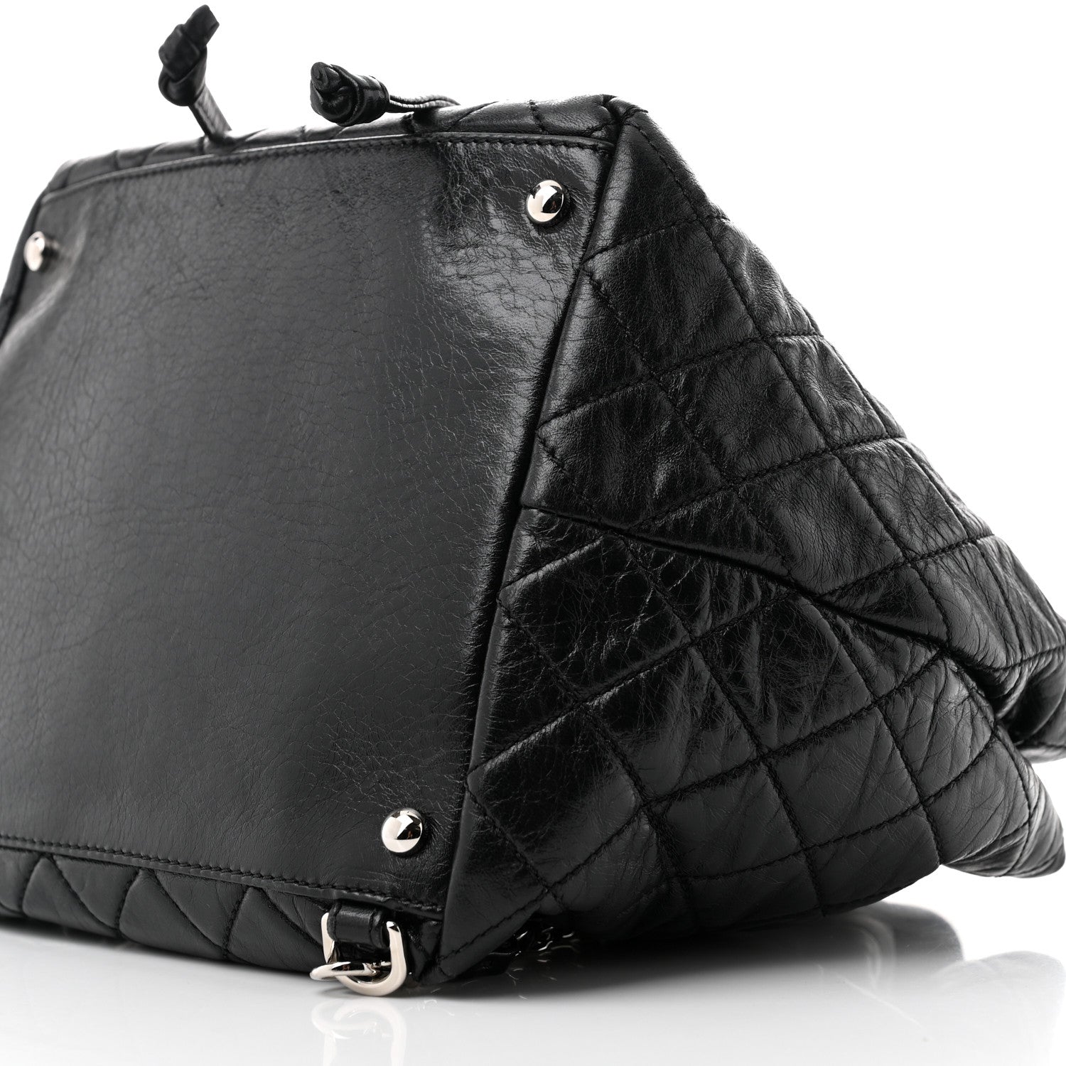 Chanel Glazed Calfskin Quilted Beijing Backpack Black 10 of 13