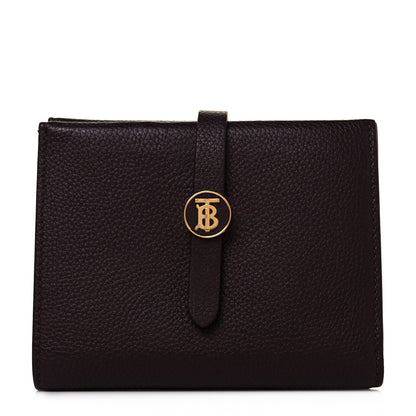 Burberry Grainy Calfskin Monogram Motif Folding Wallet Brown 1 of 9