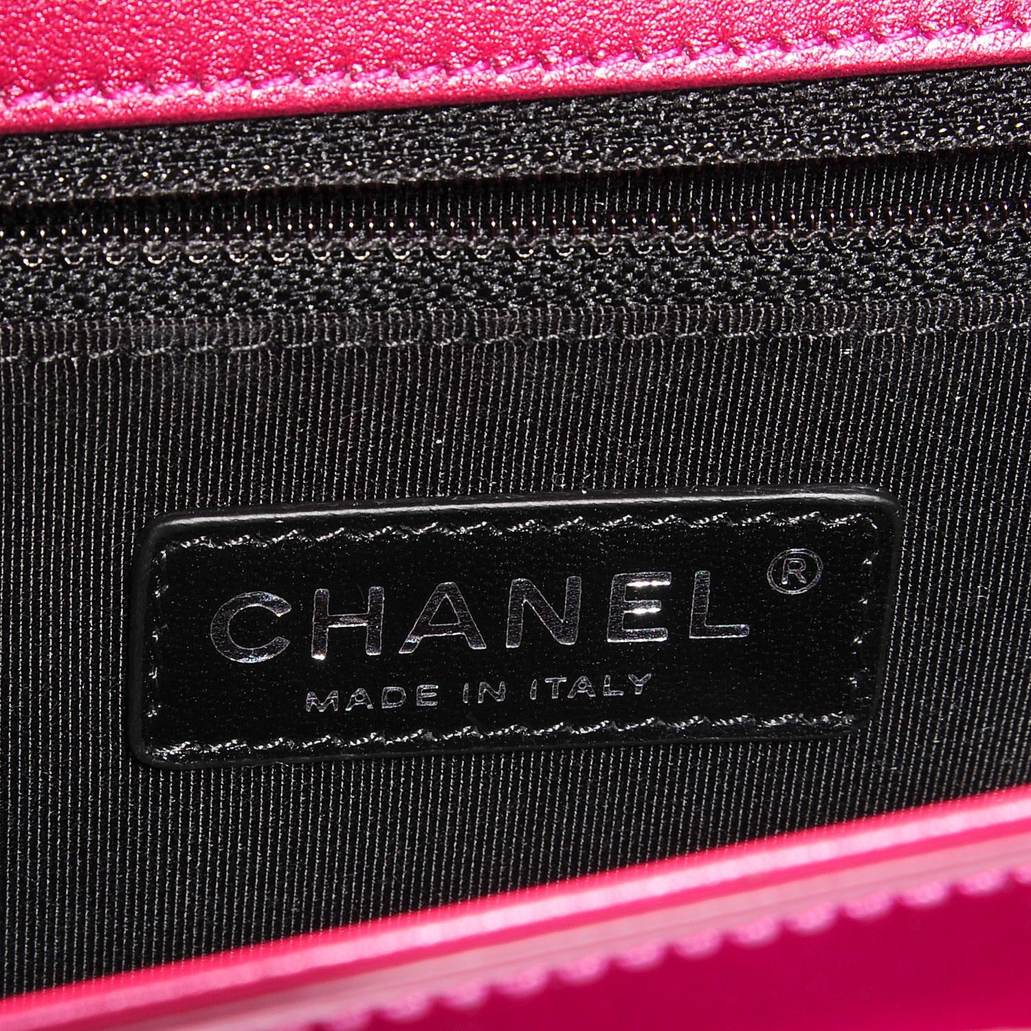 Chanel Metallic Patent Calfskin New Medium Boy Flap Pink 6 of 8