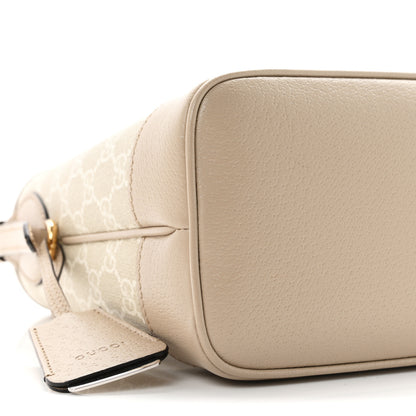 Gucci GG Supreme Monogram Web Small Ophidia Shoulder Bag Beige White Oatmeal 9 of 11