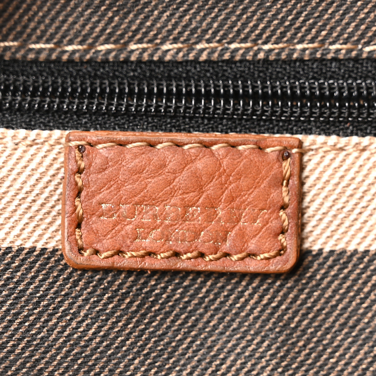 Grainy Calfskin Shoulder Bag Brown