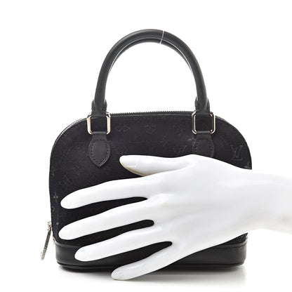 Louis Vuitton Satin Monogram Little Alma Black 2 of 6