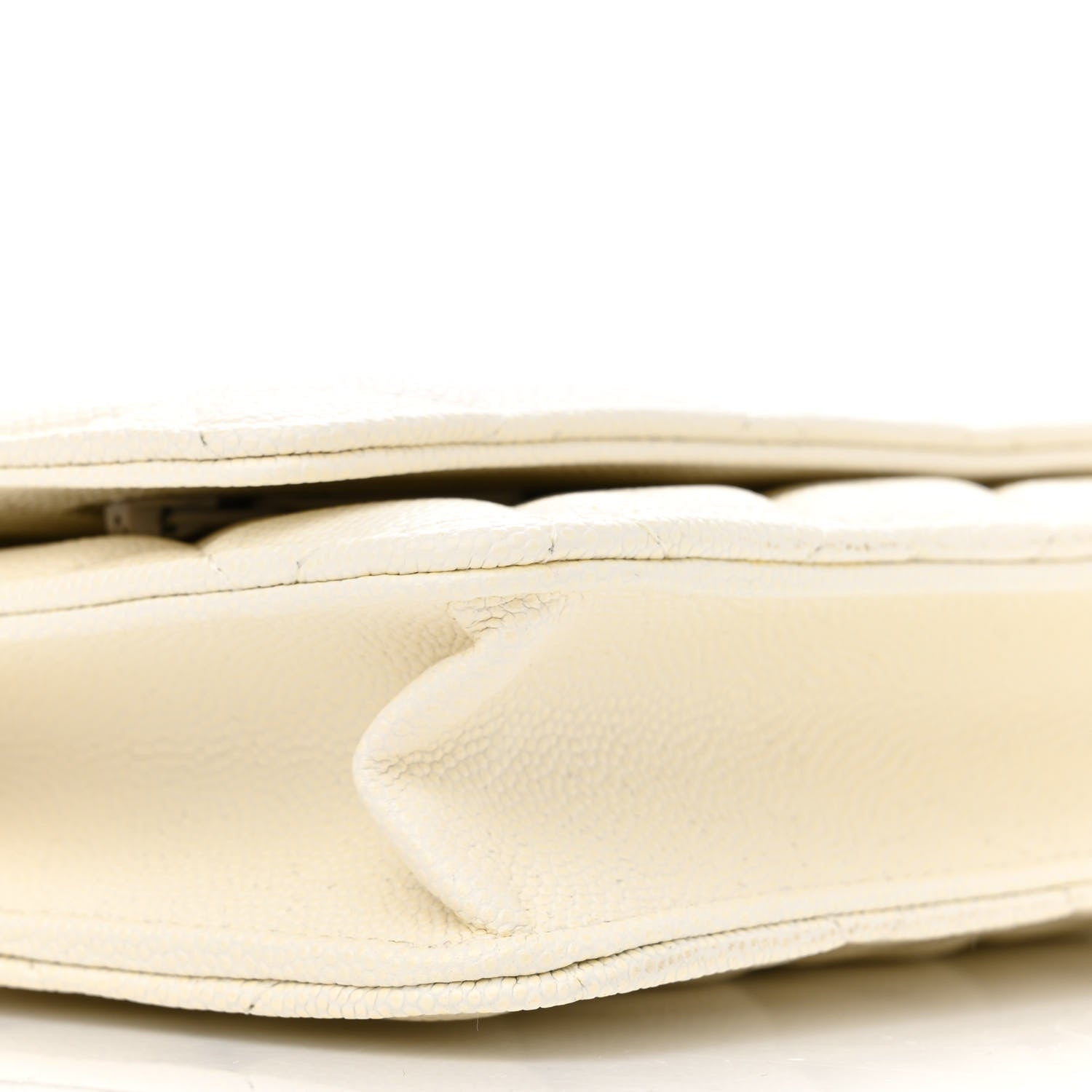 Chanel Caviar Quilted Wallet On Chain WOC White 9 of 12