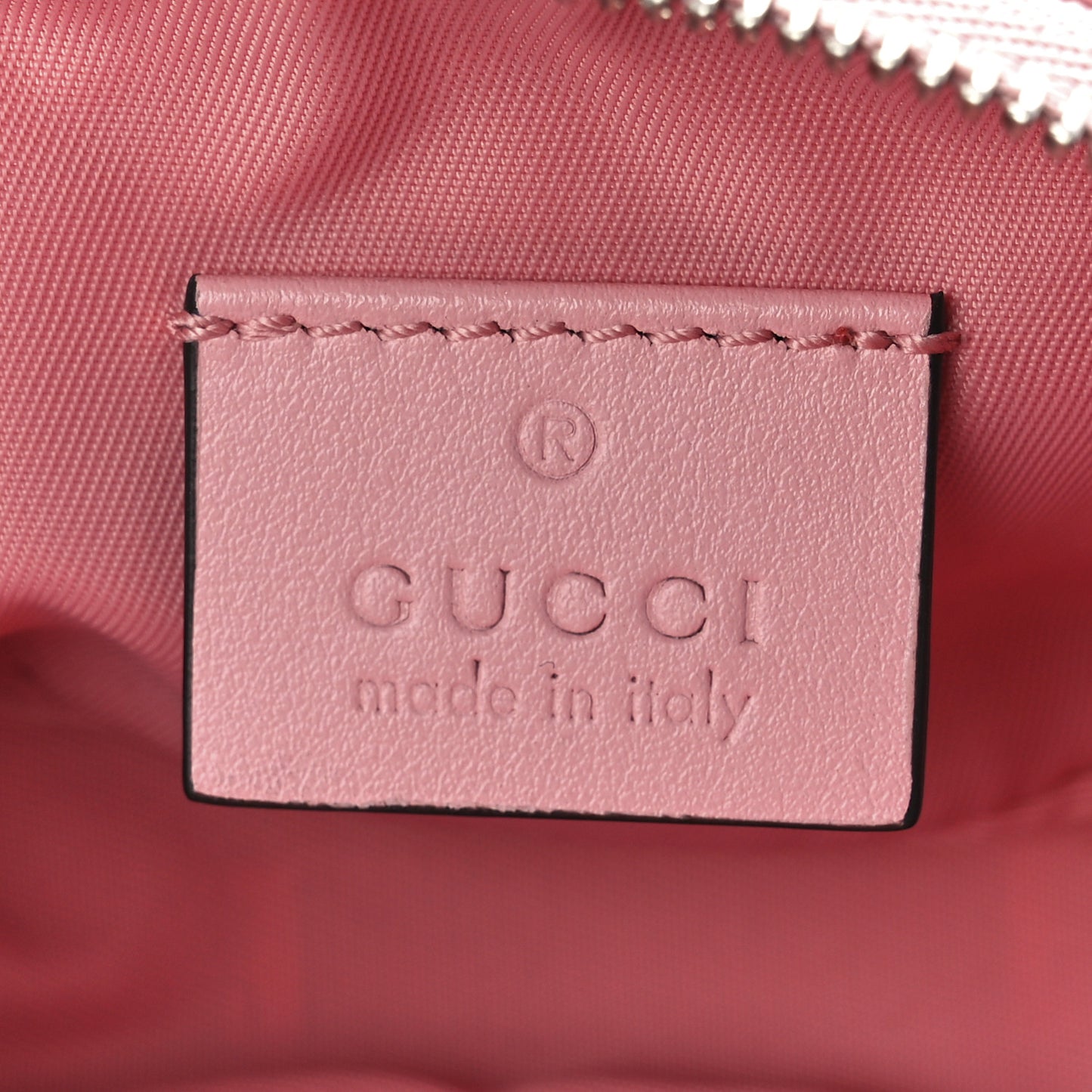 Calfskin Matelasse GG Marmont Key Pouch Wild Rose