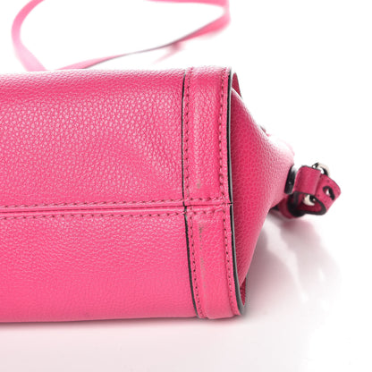 Alexander McQueen Grainy Calfskin Mini Padlock Zip Satchel Pink 6 of 23
