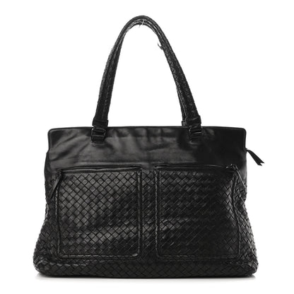 Bottega Veneta Nappa Intrecciato Pocket Tote Black 1 of 10