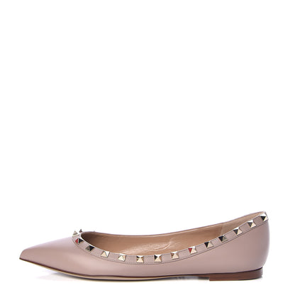 Valentino Garavani Nappa Rockstud Ballerina Flats 39 Poudre 1 of 9
