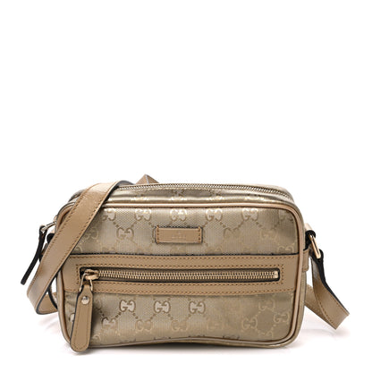 Gucci Imprime Monogram Small Shoulder Bag  Champagne 1 of 10