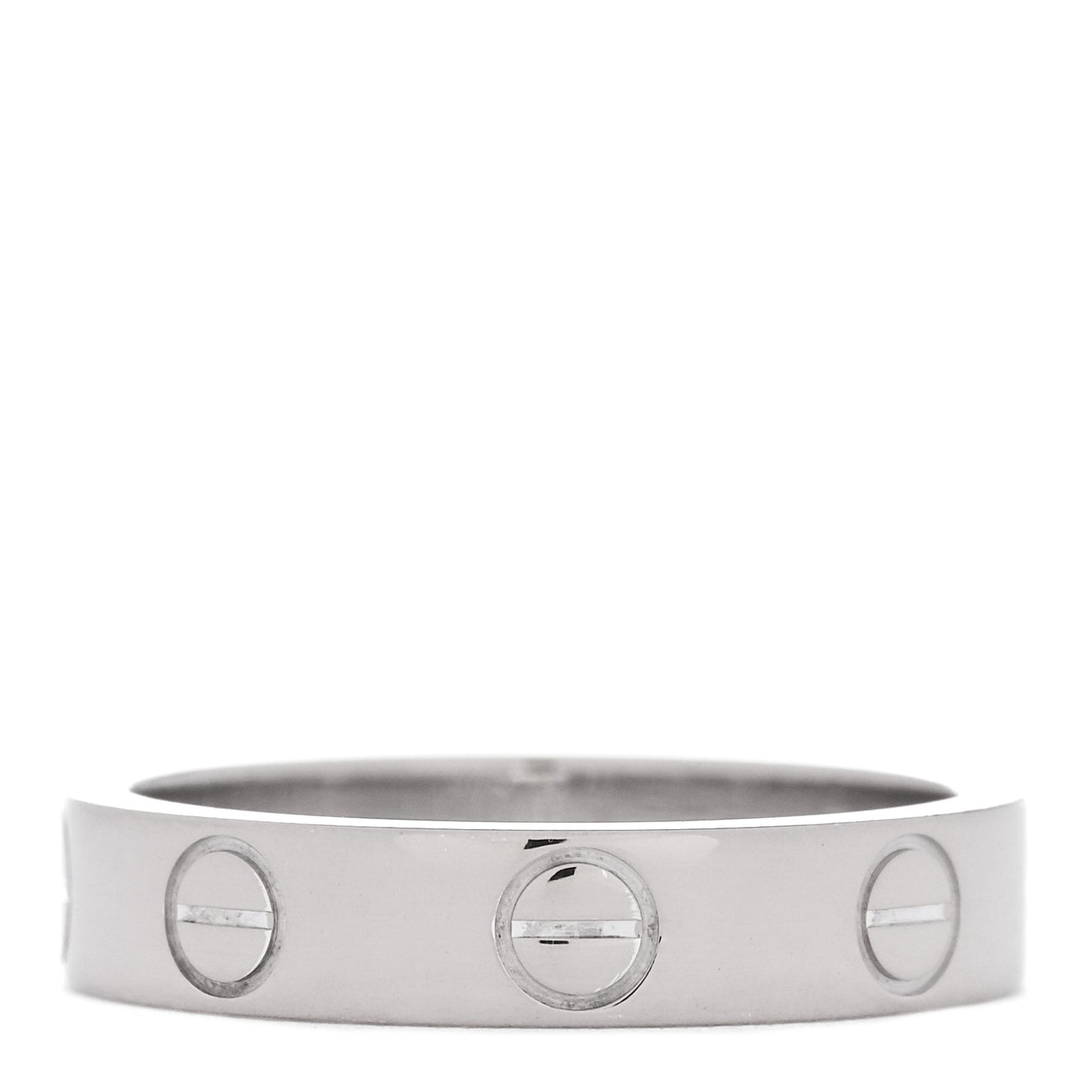 18K White Gold 3.5mm LOVE Wedding Band Ring 47 4