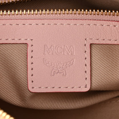 MCM Visetos Essential Boston Bag Powder Pink 6 of 14