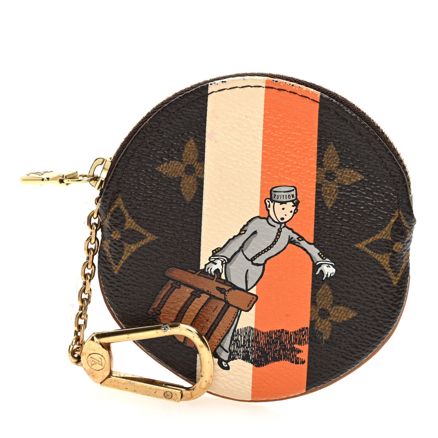 Louis Vuitton Monogram Groom Round Coin Purse 1 of 6