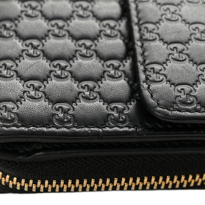 Gucci Soft Microguccissima Continental Zip Wallet Black 9 of 10