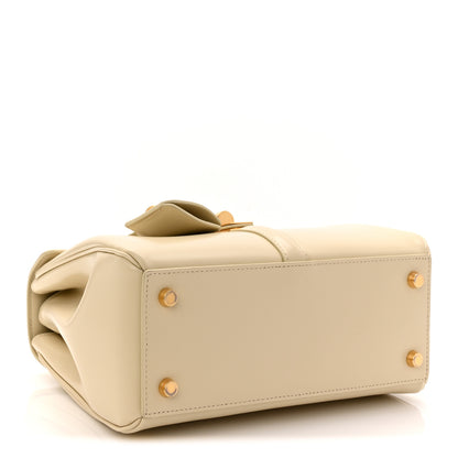 Celine Satinated Calfskin Small 16 Top Handle Bag Beige 7 of 25