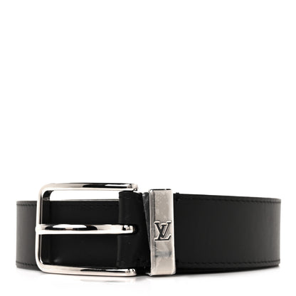 Louis Vuitton Calfskin 35mm Pont Neuf Belt 105 42 Black 1 of 6