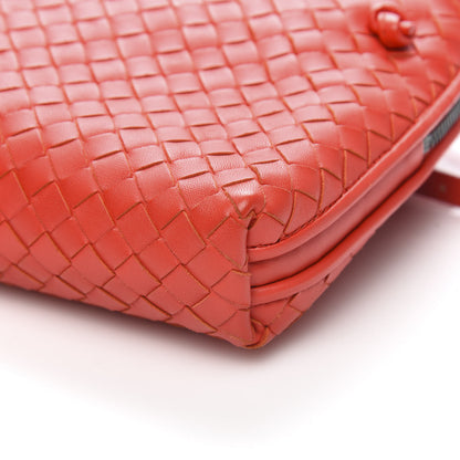 Bottega Veneta Nappa Intrecciato Nodini Crossbody Messenger New Red 8 of 10