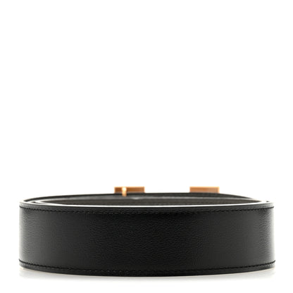 Hermes Box Togo 32mm H Belt 80 32 Black Etain 2 of 6