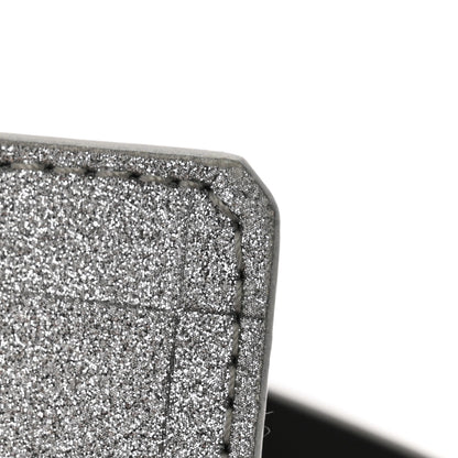 Louis Vuitton Damier Glitter Calfskin 40mm LV Pyramide Belt 85 34 Silver 8 of 9