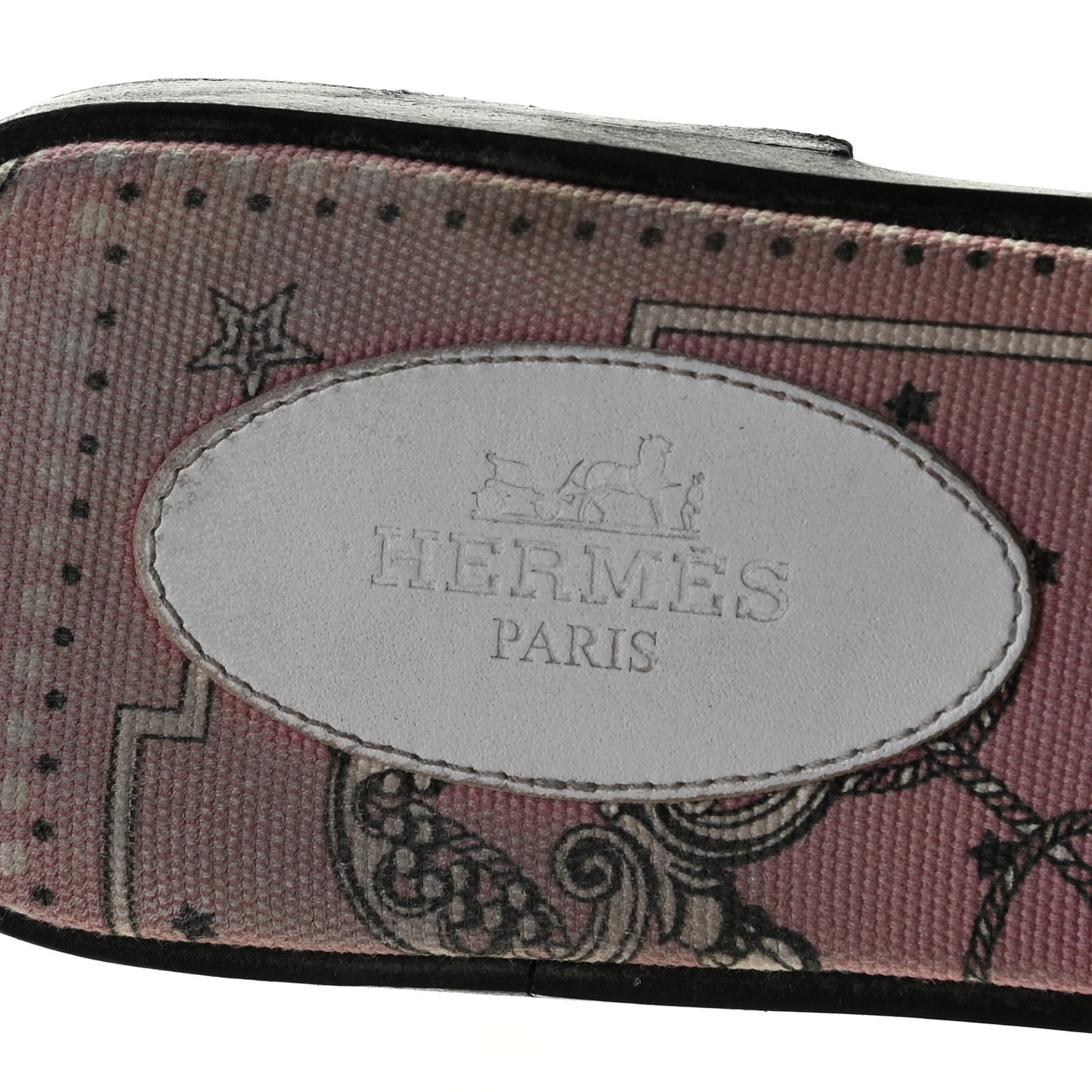 Box Calfskin Bois De Rose Oran Sandals 40 White