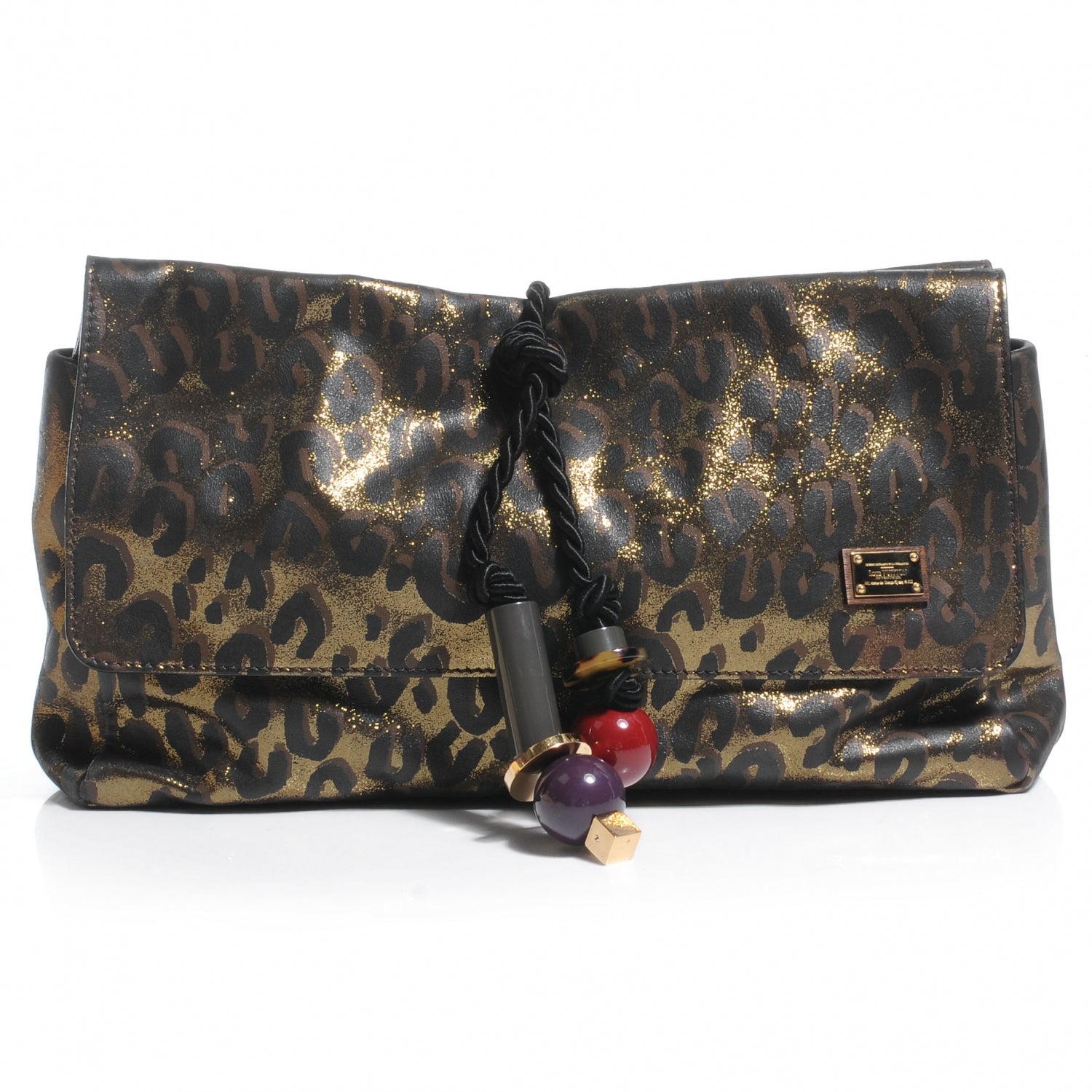 Louis Vuitton Leopard Nocturne African Queen Clutch 1 of 7