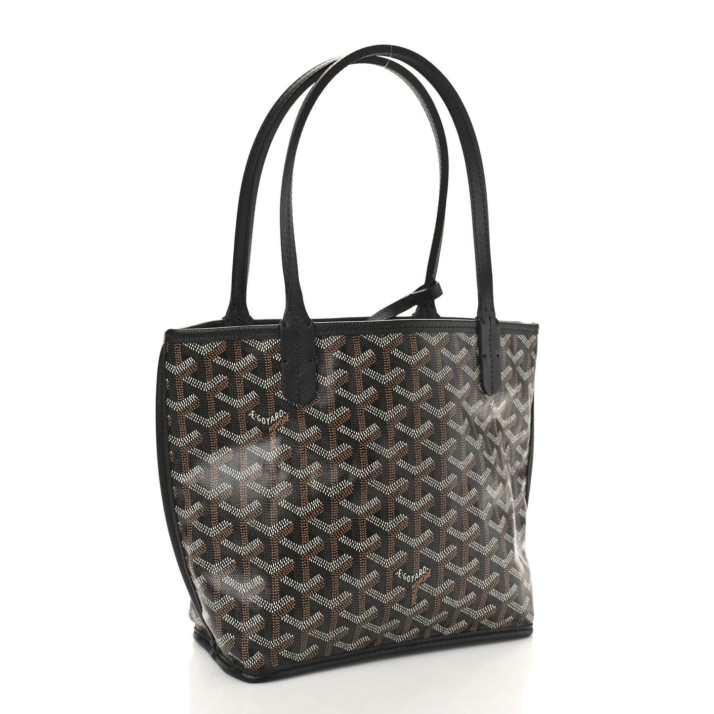 Goyardine Reversible Mini Anjou Black
