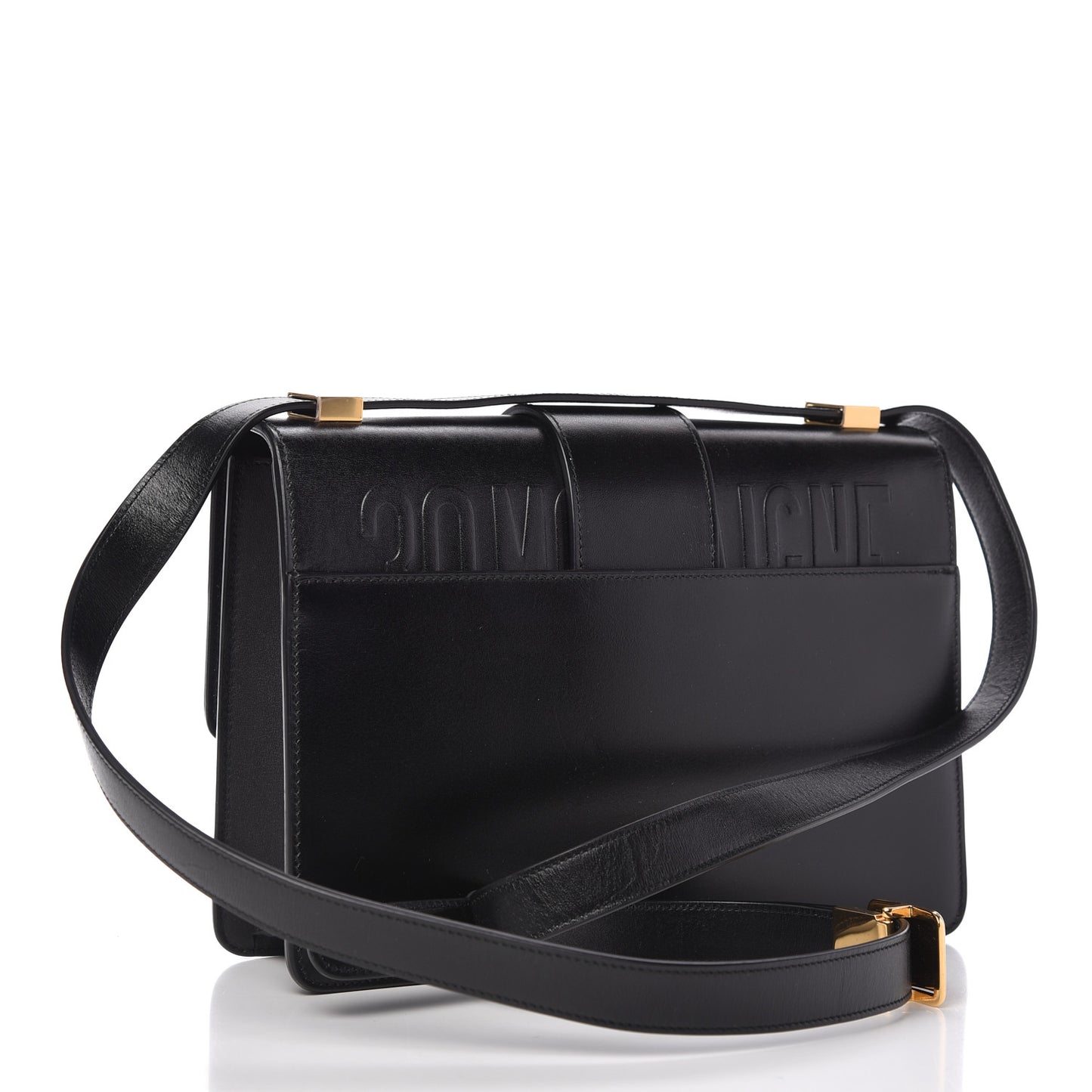 Smooth Calfskin 30 Montaigne Flap Bag Black