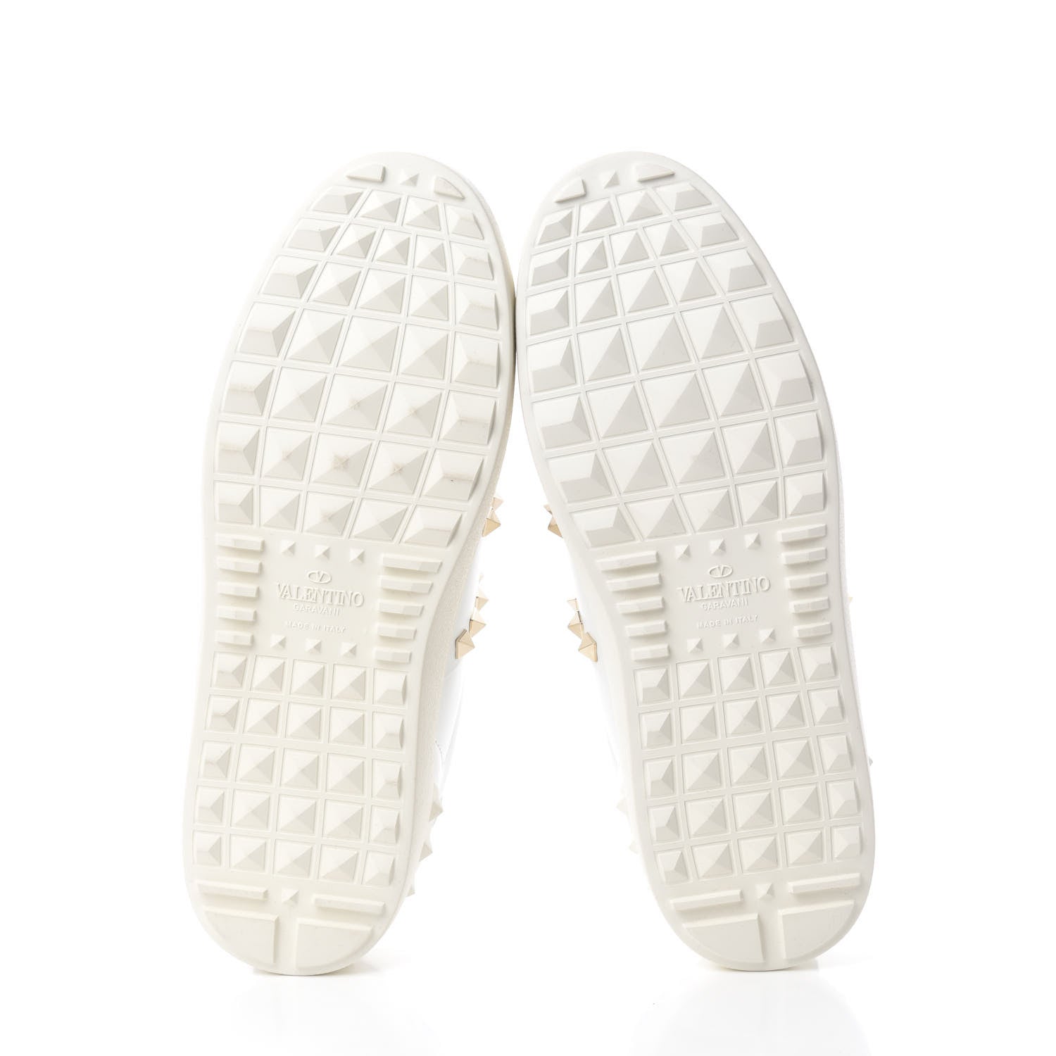 Valentino Garavani Calfskin Rockstud Untitled Open Sneakers 38 White 5 of 10