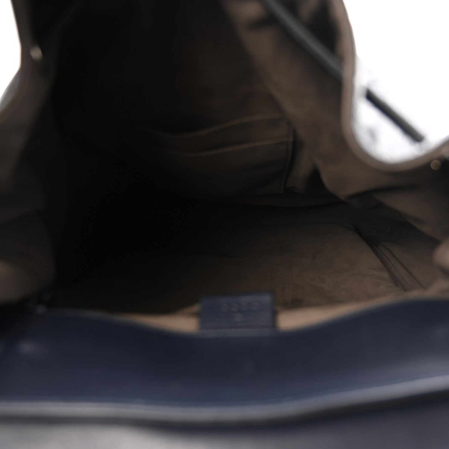 Gucci Guccissima Signature Double Buckle Backpack Navy 5 of 12