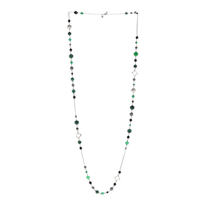 David Yurman Sterling Silver Black Onyx Malachite Chalcedony Hematine Bijoux Necklace 3 of 5