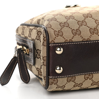 Gucci Monogram New Britt Medium Boston Dark Brown 7 of 8