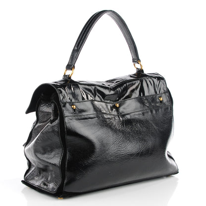 Saint Laurent Patent Large Muse Two Tote Black 3 of 7